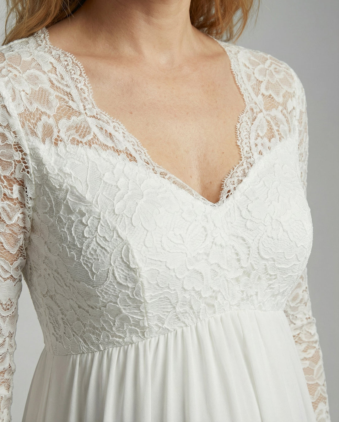 Robe maxi en dentelle élégante pour femmes enceintes | Heidi-Mode