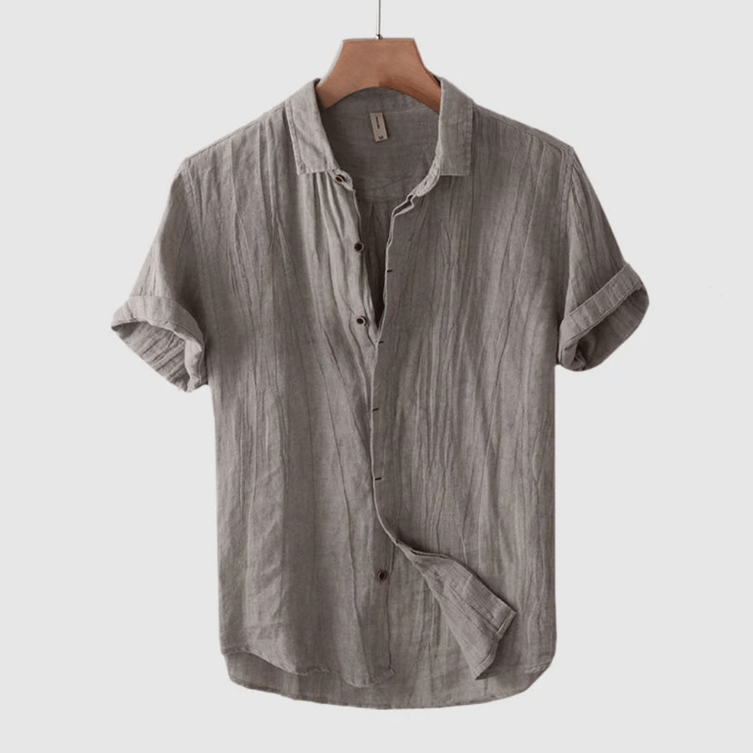Levoire | Chemise En Lin Léger Braun Grise