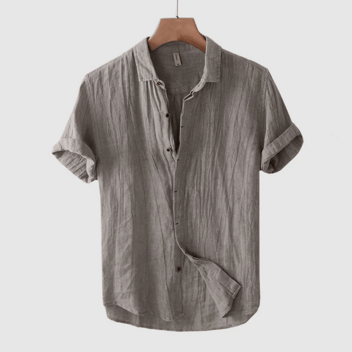 Levoire | Chemise En Lin Léger Braun Grise