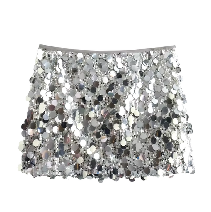 Levoire | Jupe Mini Pailletée Brillante Zilber