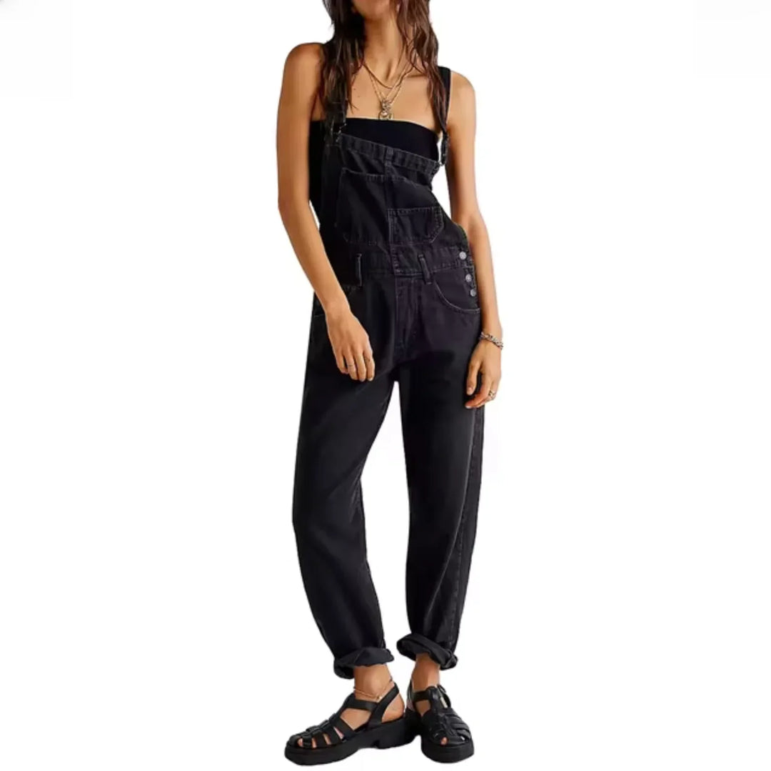 Levoire | Salopette Denim Élégante Noir
