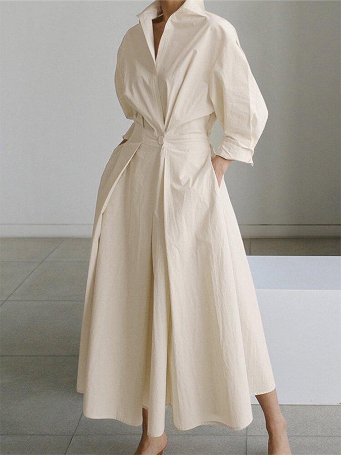 Levoire | Robe D'Été Pour Femmes Légère Et Confortable Beige