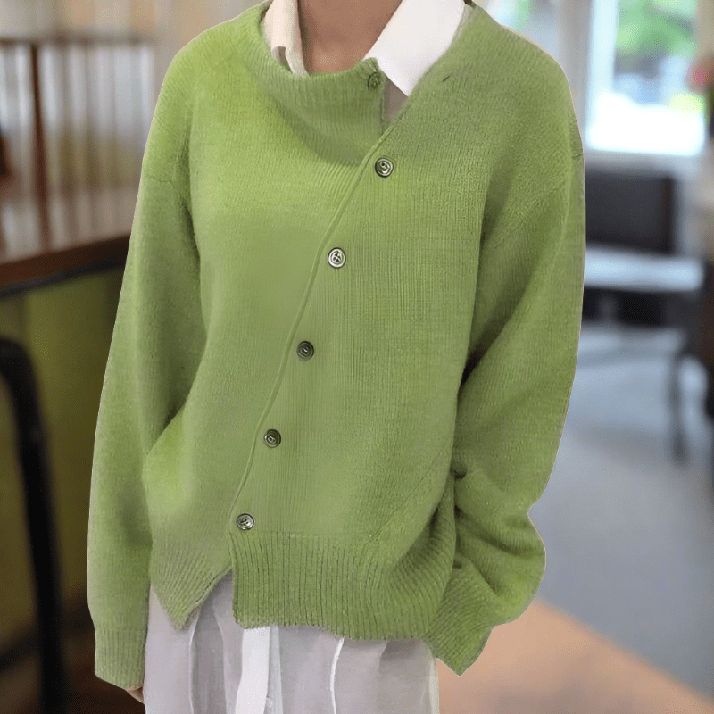Levoire | Veste En Maille Décontractée Vert