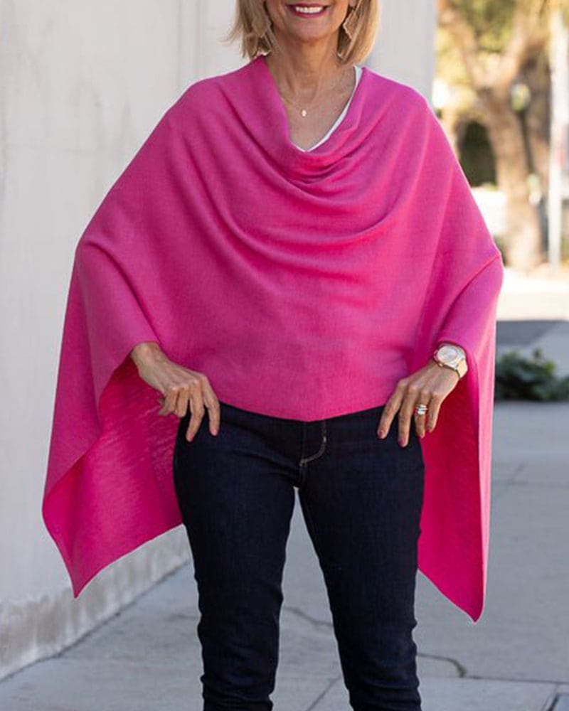Levoire | Poncho Fuchsia