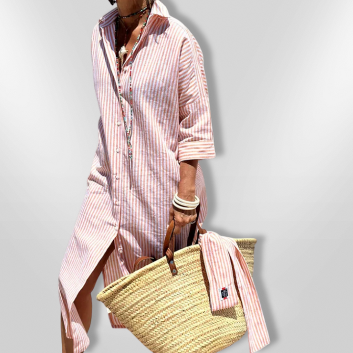 Levoire | Robe chemise rayée Rosa