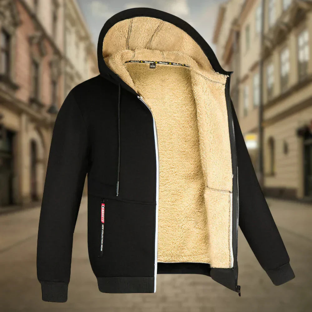 Levoire | Hoodie Fleece Homme Noir