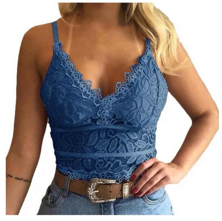 Levoire | Top sans manches pour femmes au look d'été Bleu