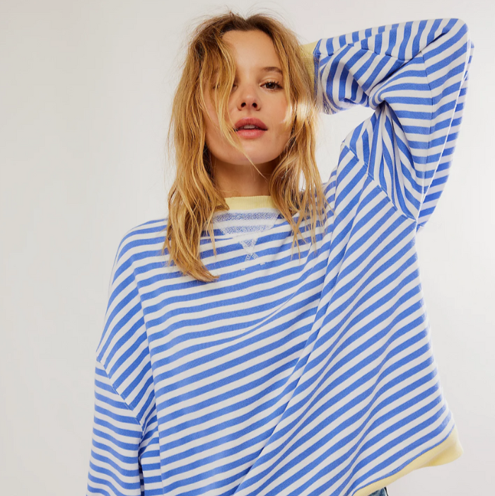 Levoire | Pull Style Décontracté Bleu ciel