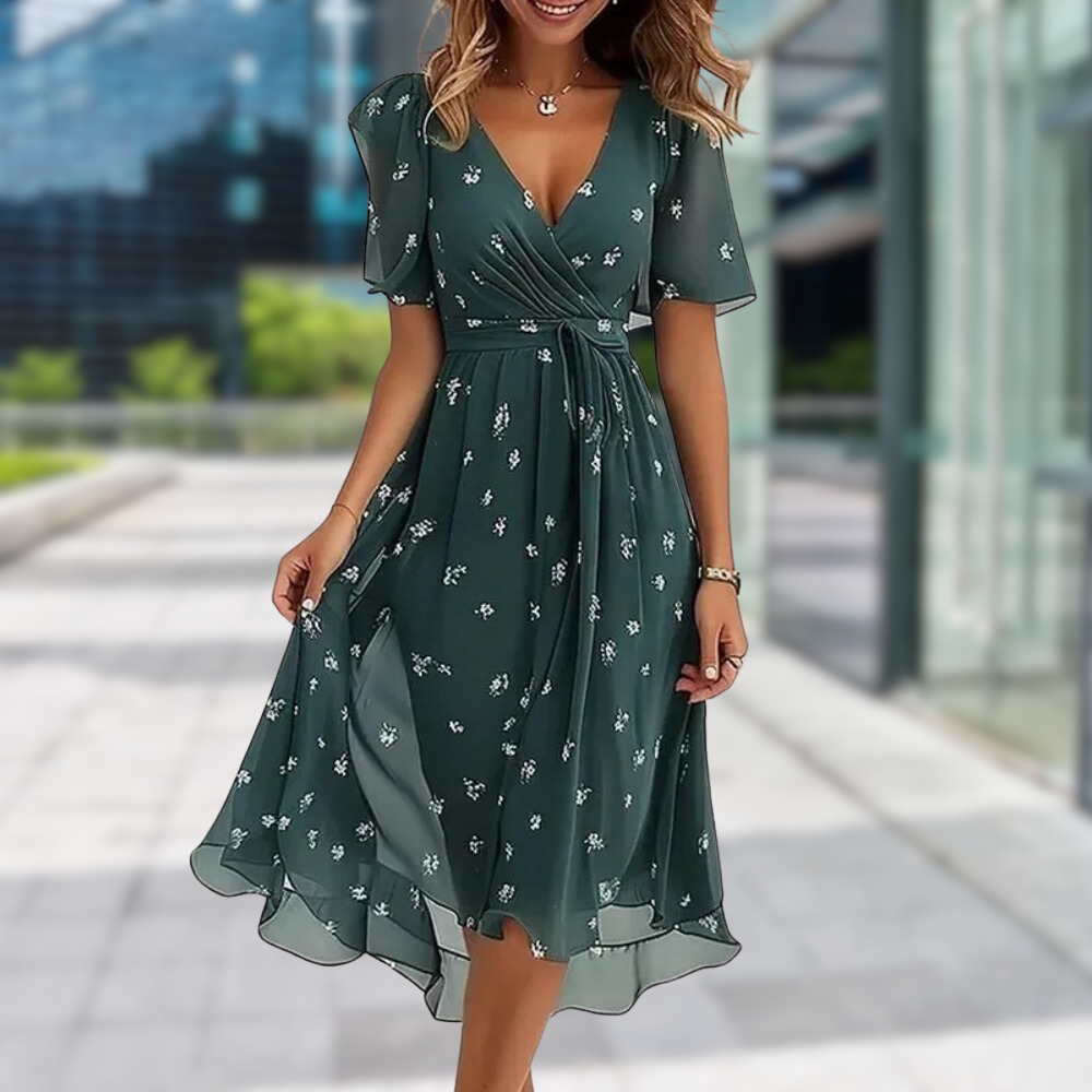 Levoire | Robe Élégante Simple Et Moderne Vert