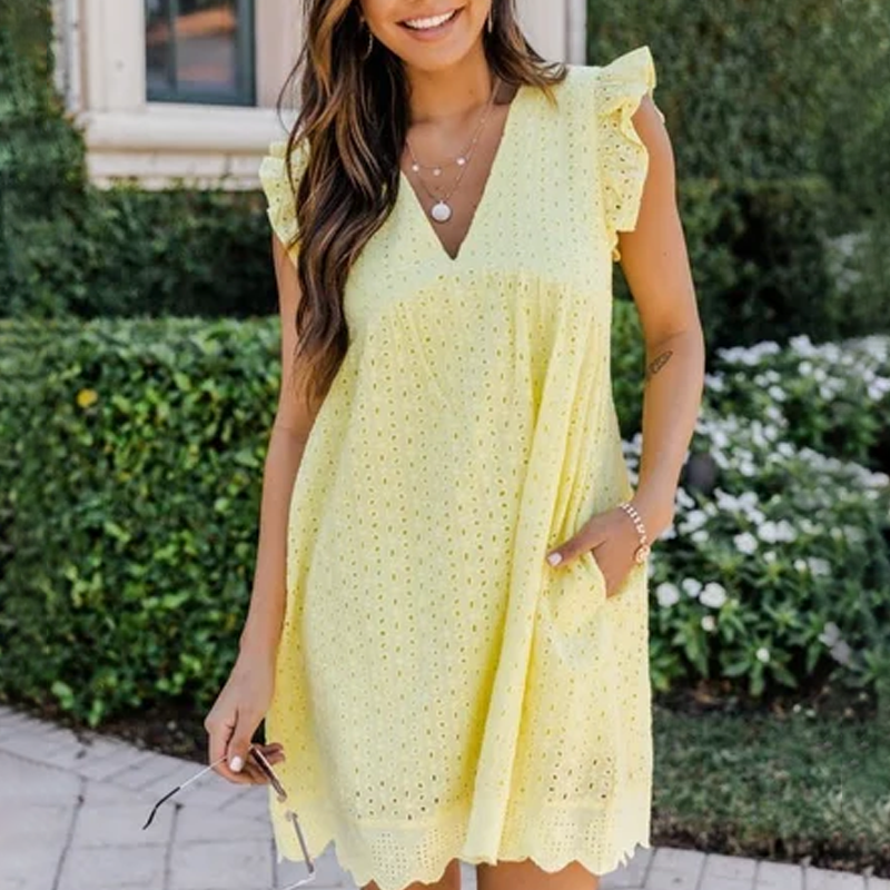 Levoire | robe - Luxe dentelle Amarillo
