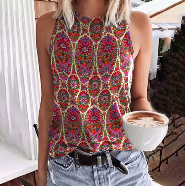 Levoire | Top Sans Manches Avec Motif Ethnique Rosa