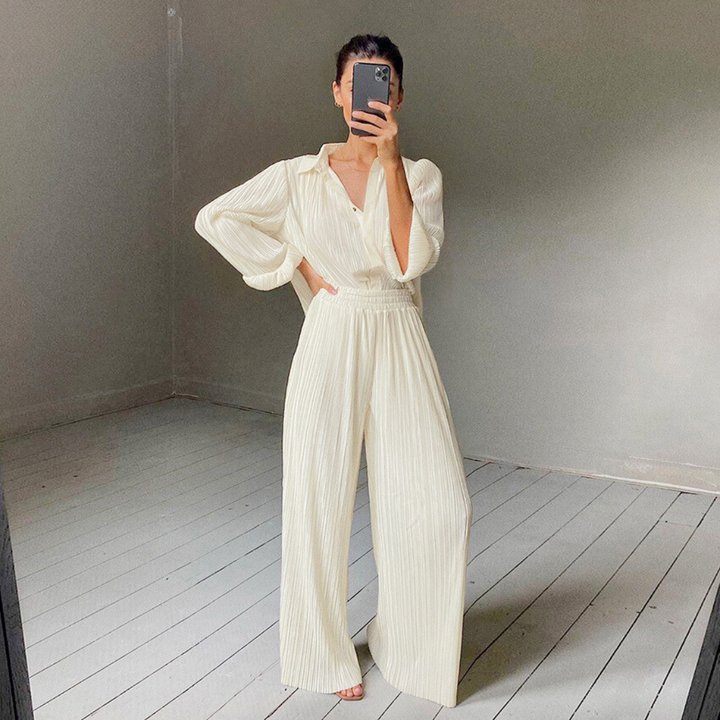 Levoire | Pièce Long Set Pour Femmes Élégante Et Confortable Tenue Beige