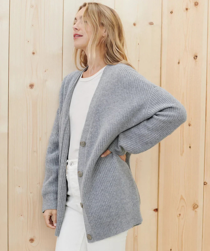 Levoire | En V Collant Cardigan FR Femmes Gris