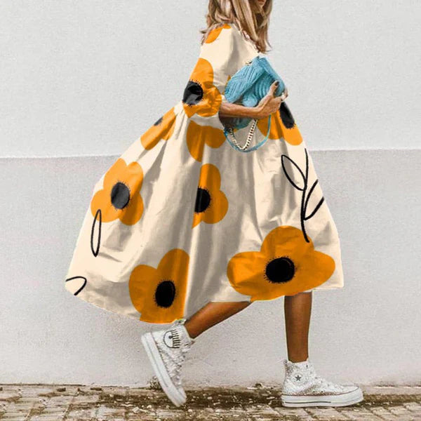 Levoire | Blanchet - Élégante Et Moderne Robe D'Été Jaune