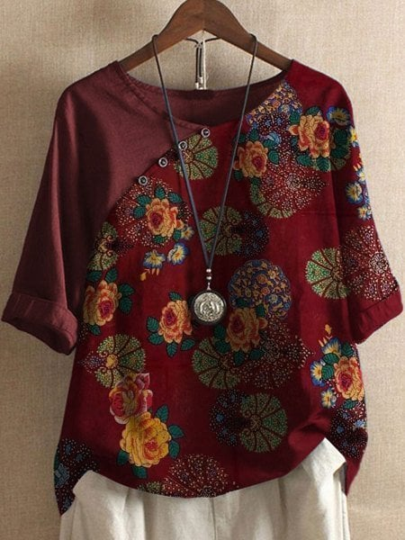 Levoire | Blouse Élégante À Manches Courtes Pour Toutes Les Occasions Vin