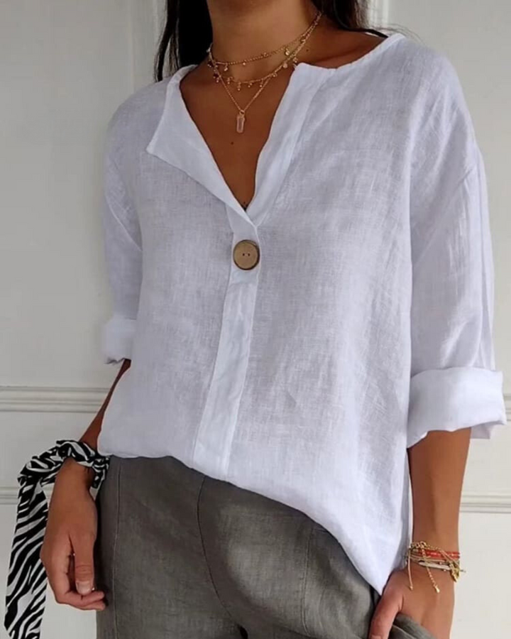 Levoire | Chemise en coton et en lin Blanc