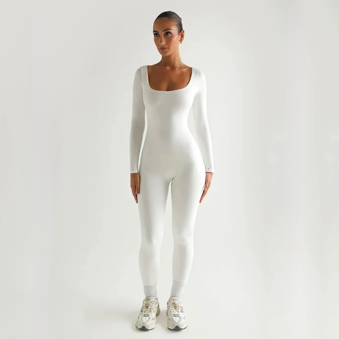 Levoire | Combinaison Ajustée Élégante Blanc