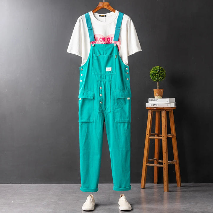 Levoire | Salopette Cargo pour Hommes Turquoise