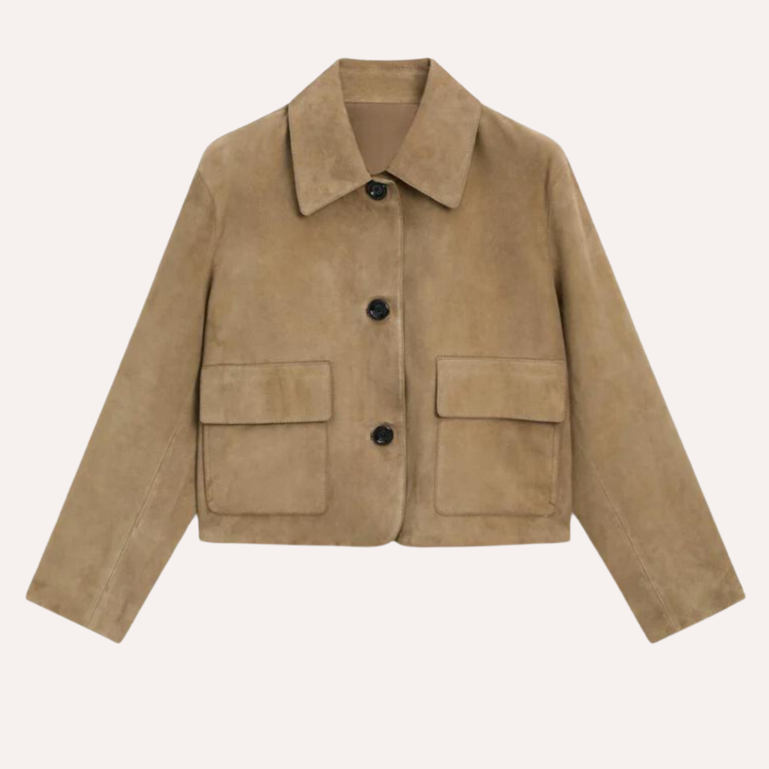 Levoire | Beige Blouson En Cuir