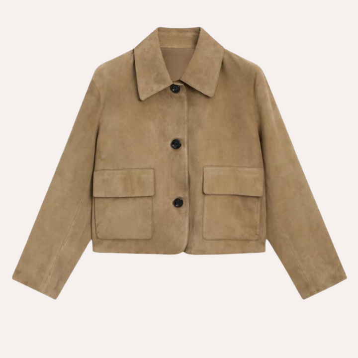 Levoire | Beige Blouson En Cuir