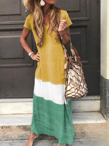 Levoire | Longue robe vintage avec décolleté en V