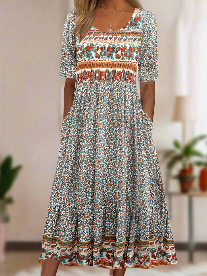 Levoire | Robe Pour Femmes Avec Motif De Couleurs Combinées