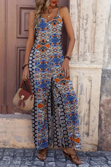 Levoire | Mono-Cami Avec Impression Éthique Et Décolleté En V Multicolore