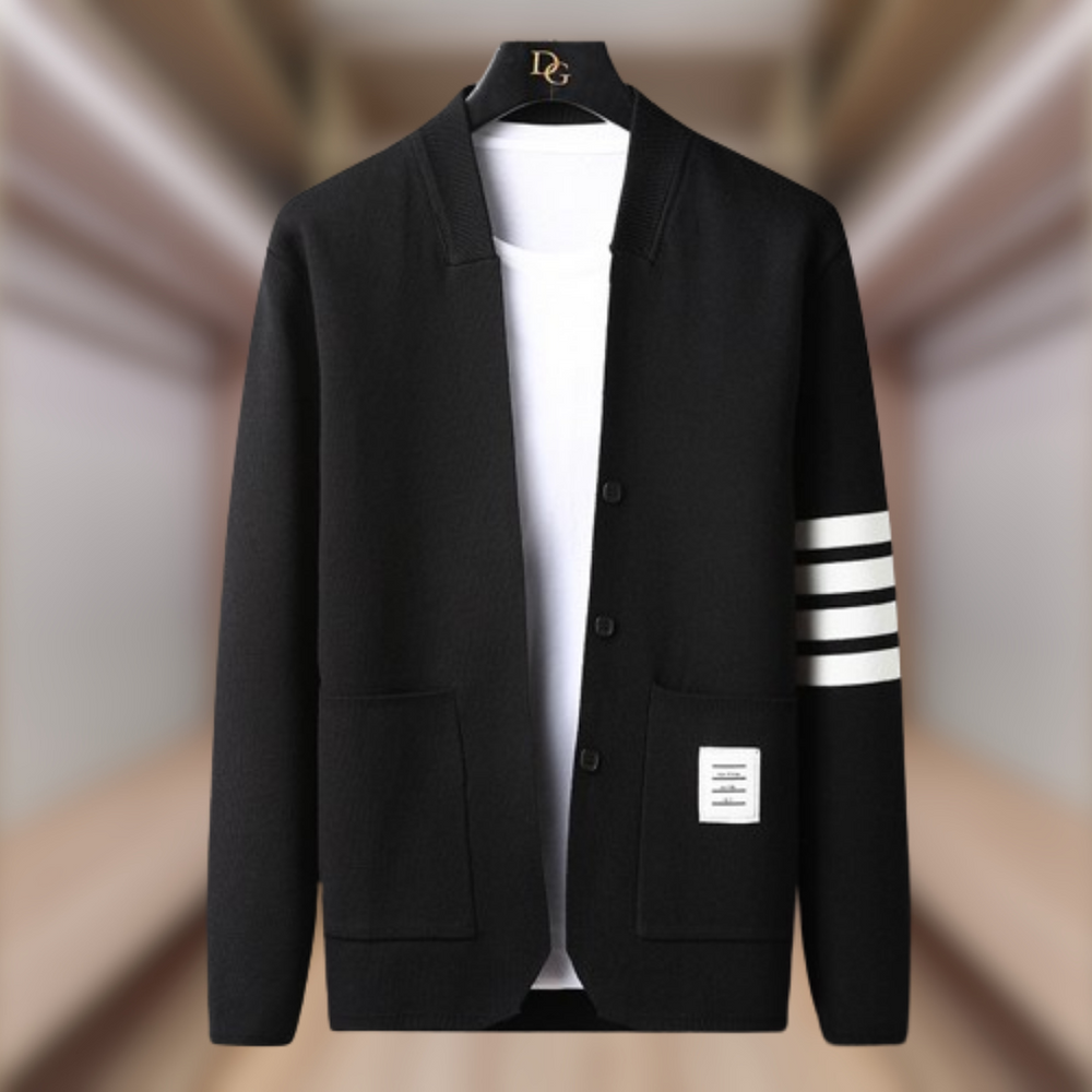 Levoire | Cardigan élégant et sportif Nero