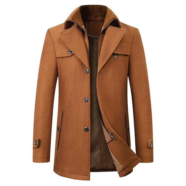 Levoire | Manteau haut de gamme en laine vierge Bronze Bruni