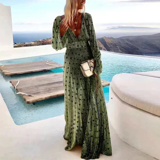 Levoire | Robe Maxi Plissée Élégante Pour Femmes