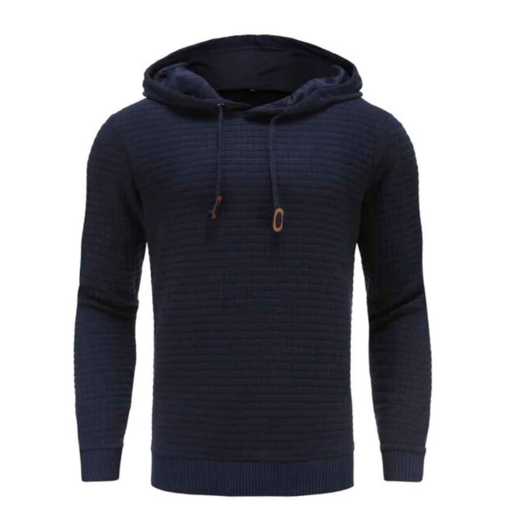 Levoire | Chauffant Pull Hommes Capuche Bleu foncé