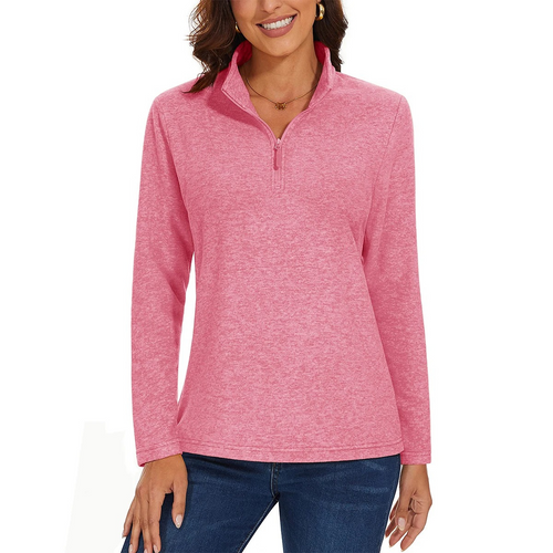 Levoire | Pull femme à fermeture éclair, motif en côtes et confort