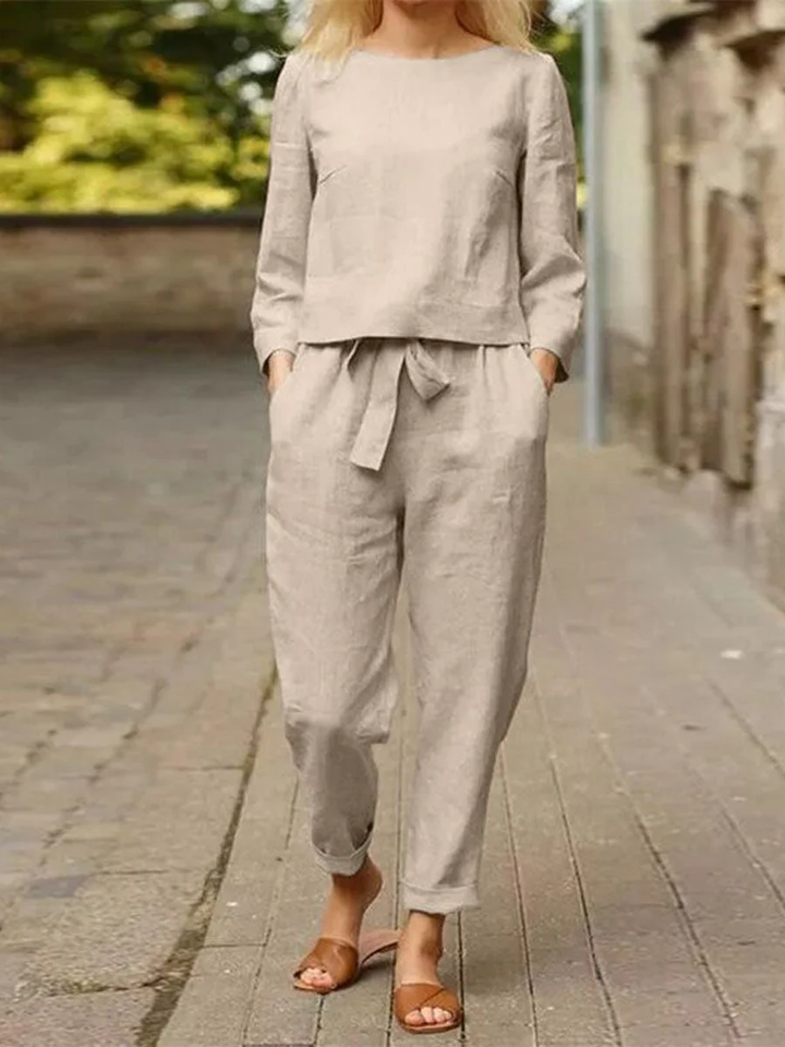 Levoire | Ensemble Classique Confortable Deux Pièces Khaki