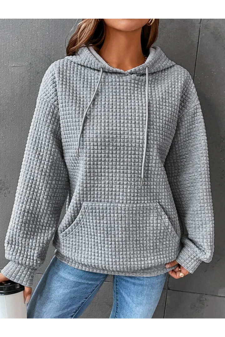 Levoire | Chauffe Pullover Femmes Capuche Gris