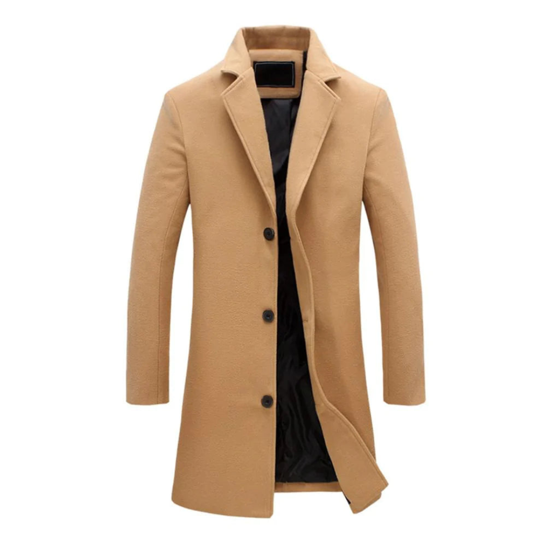 Levoire | Manteau Long Hommes Chic Beige