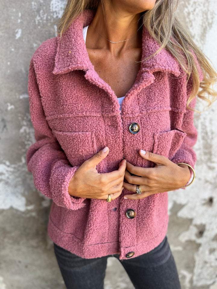 Levoire | Veste Printemps Chaude Courte Rosa