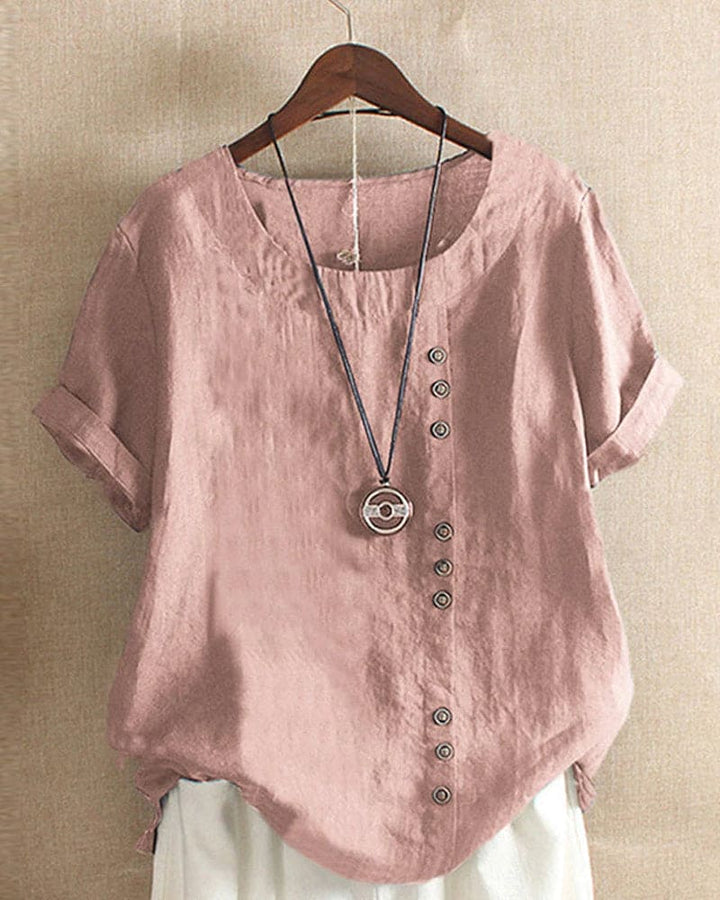 Levoire | Sweat-Shirt D'Été À Manches Courtes Dans Une Couleur Unie Rosa