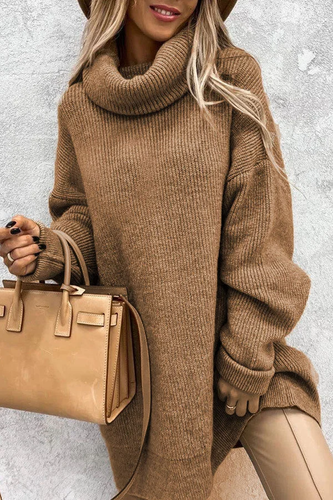 Levoire | Grande Taille Pull À Manches Longues Et Col Large Pour Fashionistas Modernes