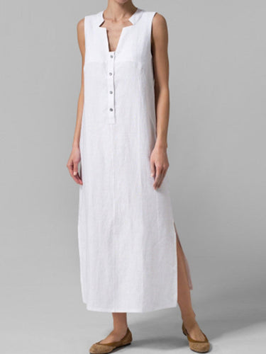 Levoire | Robe longue avec boutons et coupe coulissante