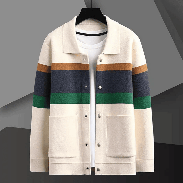 Levoire | Élégant cardigan en tricot Beige