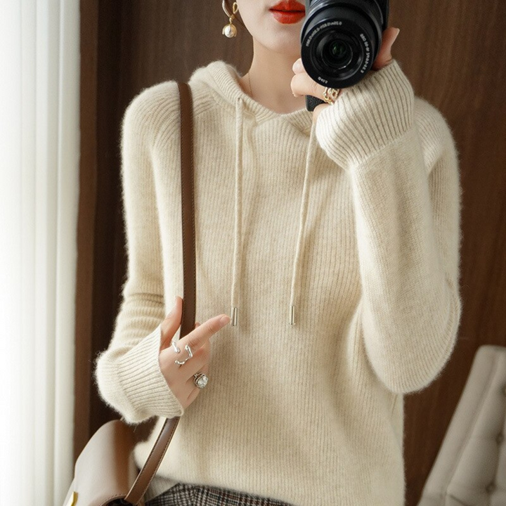 Levoire | Sweat à capuche pour femmes Beige