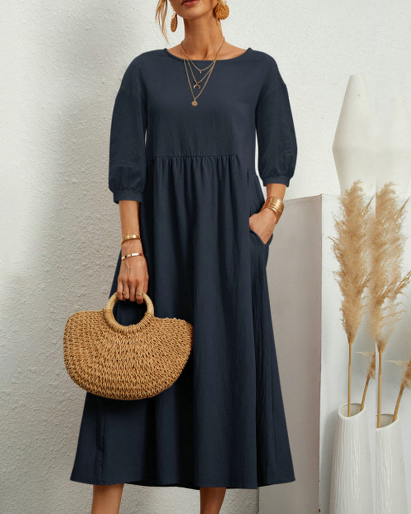 Levoire | Robe Unie Marine