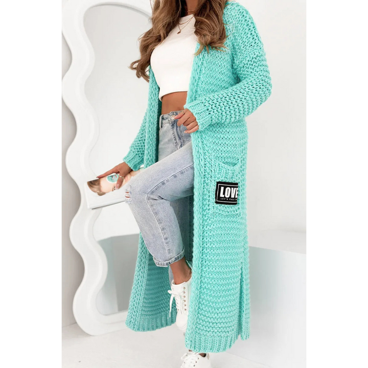Levoire | Lssige Lange Vest Fr Femme Cyan-Bleu