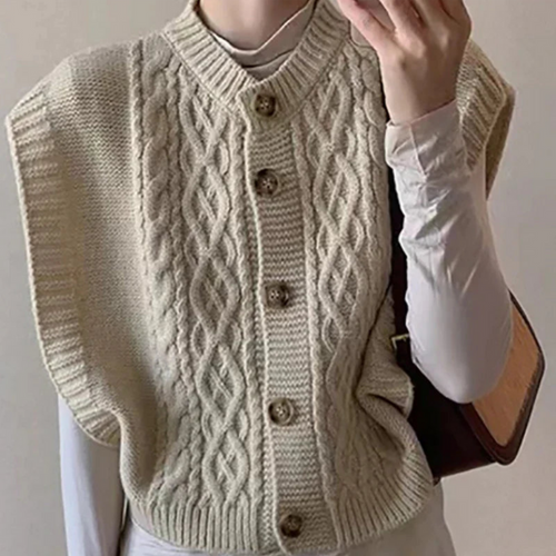 Levoire | Rmelloser Gilet Strik FR Femmes