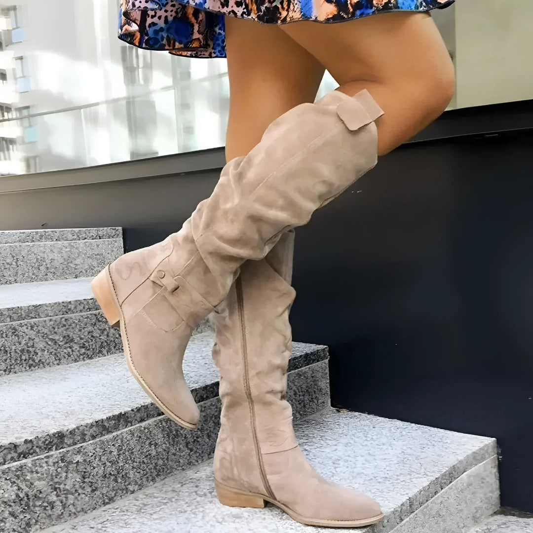 Levoire | Bottes en cuir de haute qualité Beige