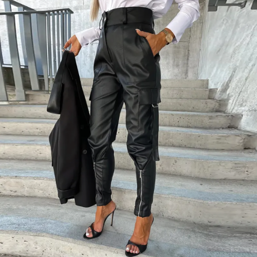 Levoire | Pantalon Femme À Zips Noir