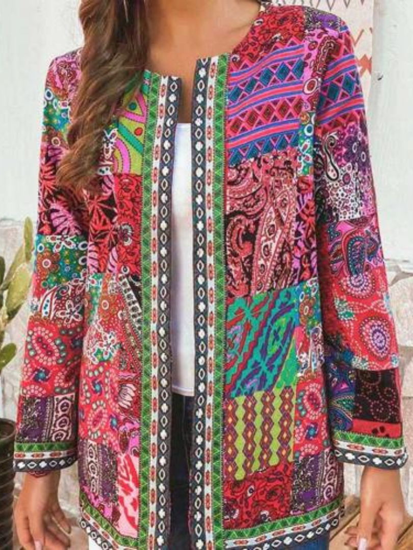 Levoire | Veste Fleur Ethnique Pour Femmes