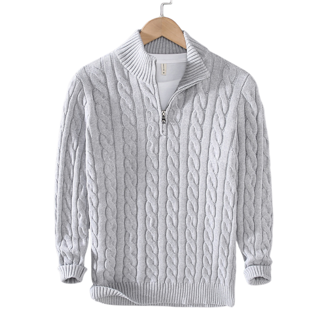 Levoire | T-Shirt À Demi-Zip Pour Hommes Gris