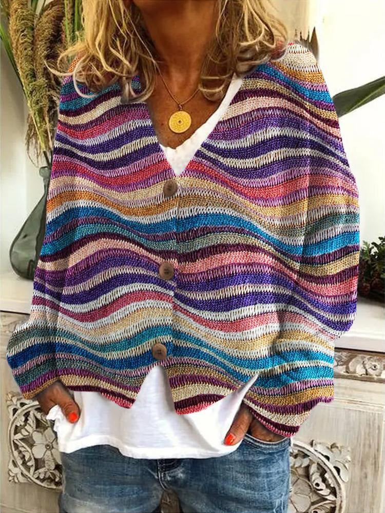 Levoire | Cardigan coloré pour femmes élégant Violet