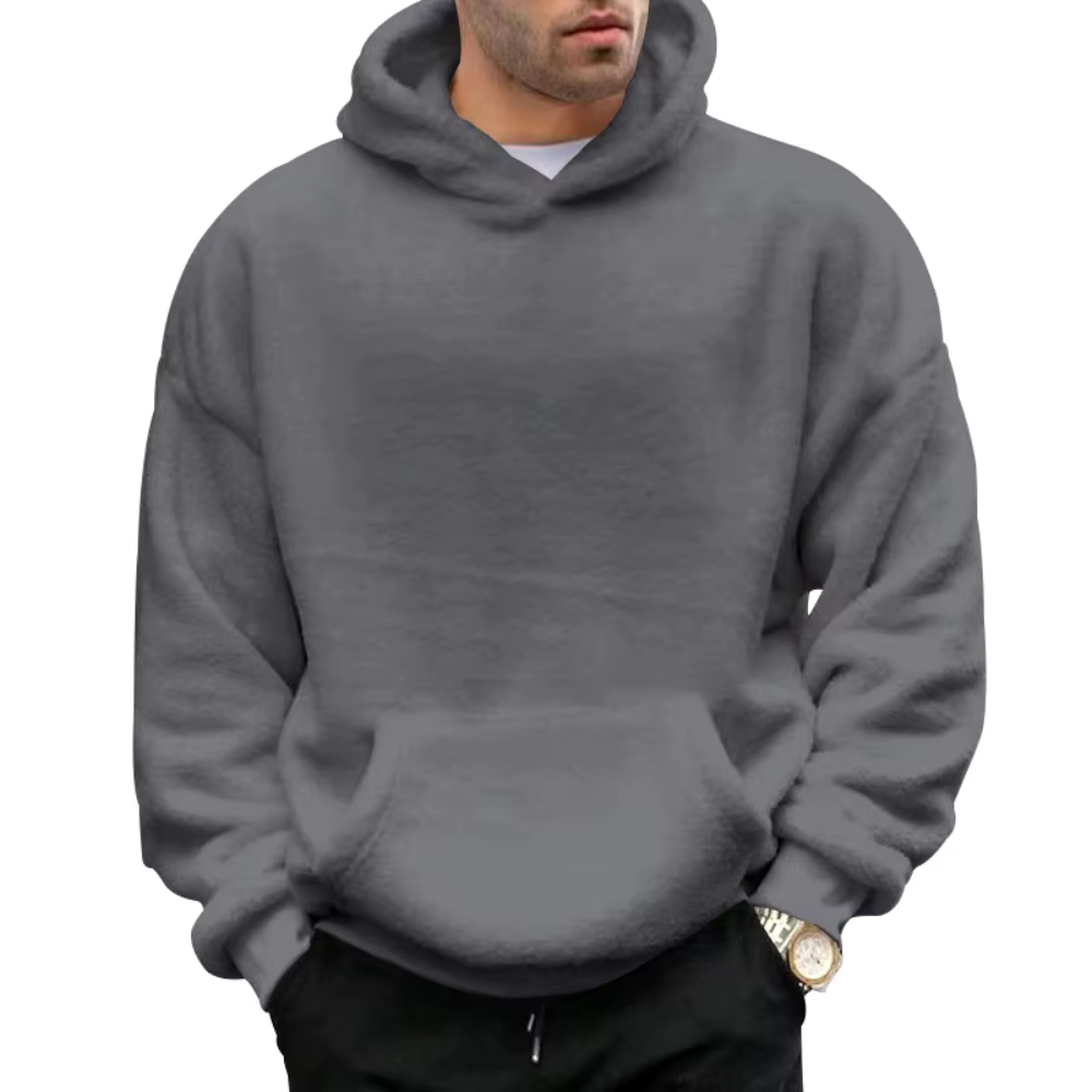 Levoire | Le sweat à capuche unisexe douillet pour l'automne Gris foncé